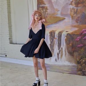 Selkie Maison Amory Black Swan Dress